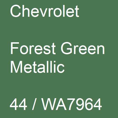Chevrolet, Forest Green Metallic, 44 / WA7964.